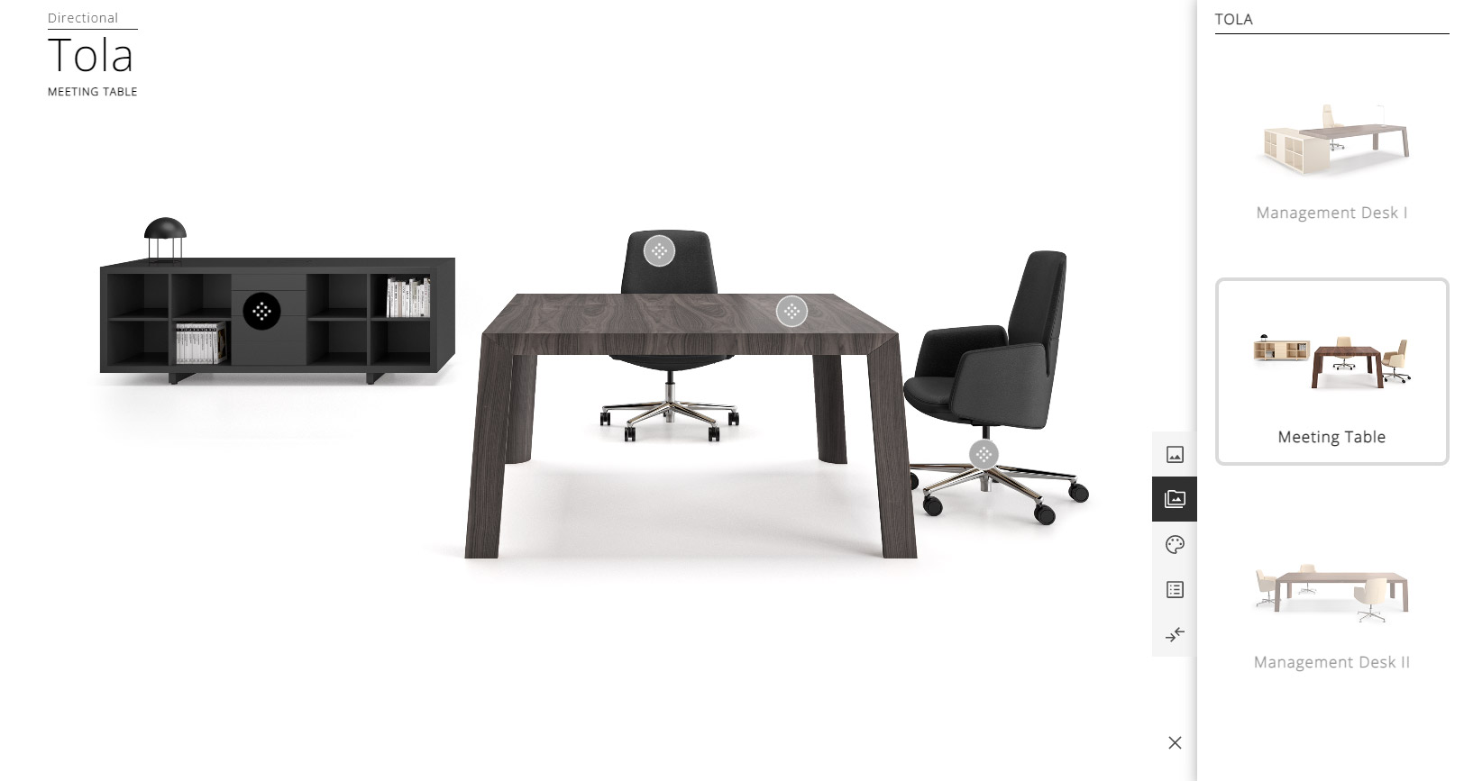 Office furniture configurator - Environments