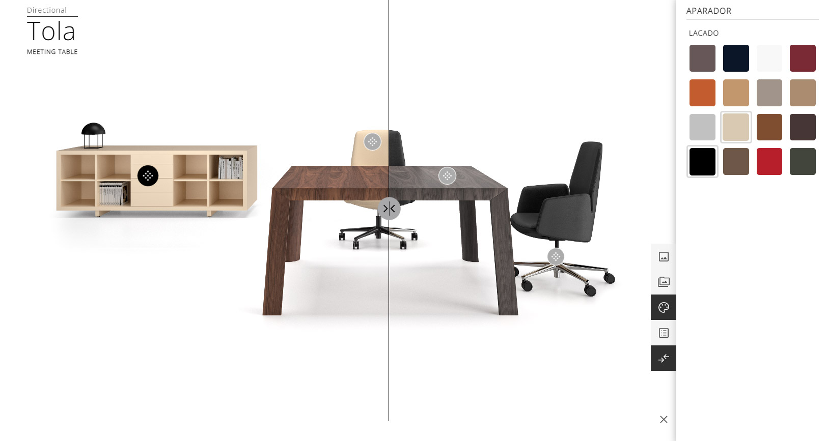 Configurador de mobiliario de oficina - Comparador